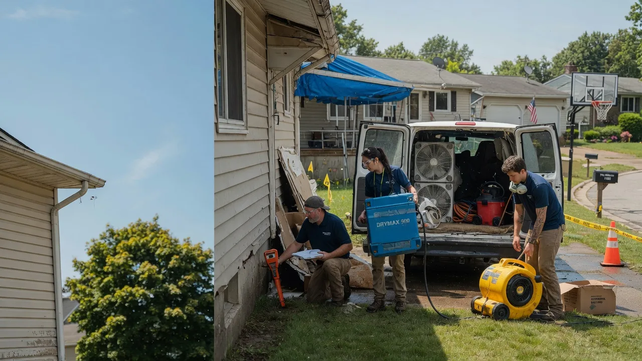 Ceiling Leak Cleanup in West Salem, IL near me