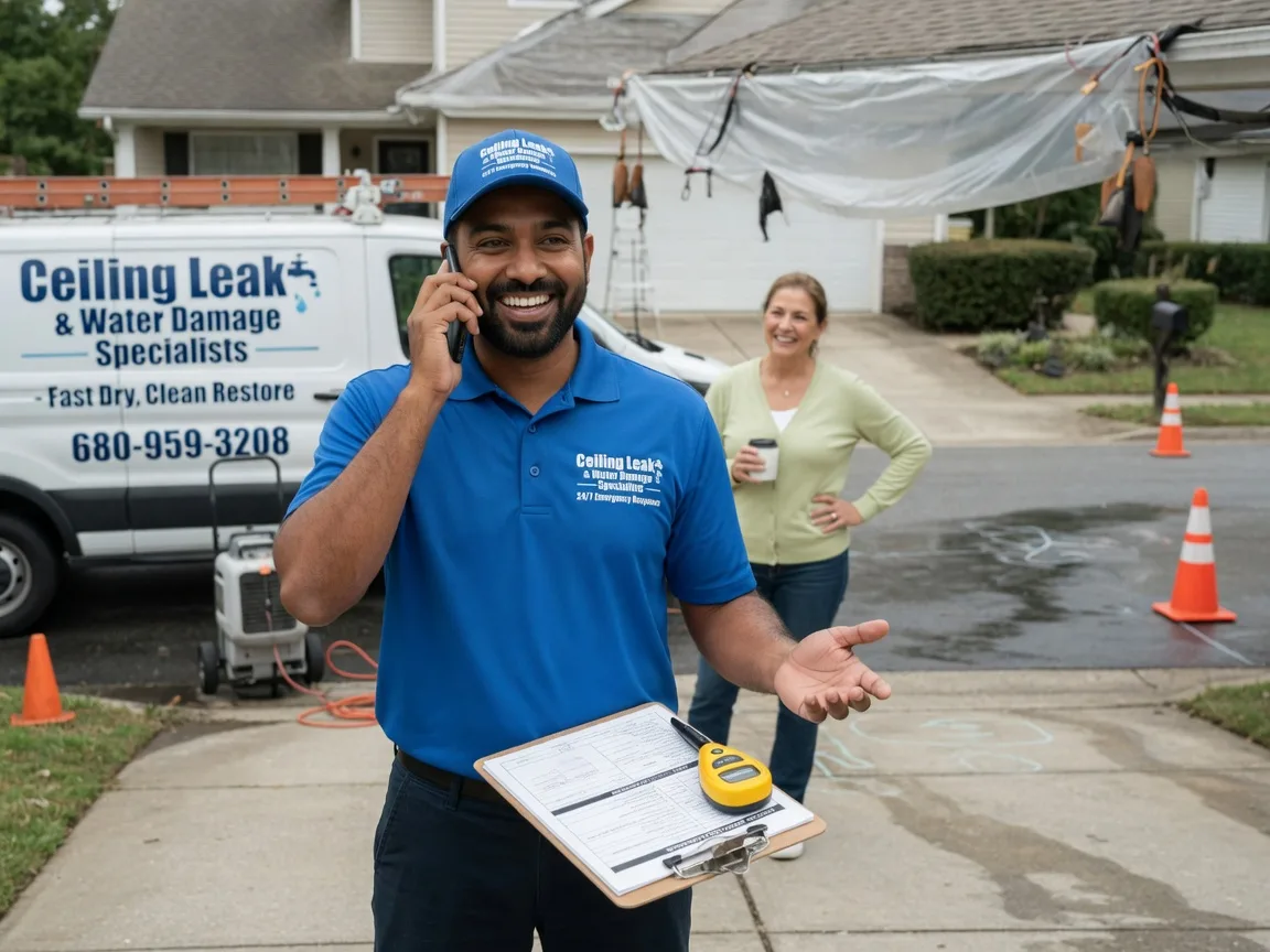 Ceiling Leak Cleanup West Salem, IL FAQs